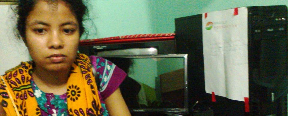 Read more about the article SELINA, A SAVAR VICTIM, PROVIDED WITH A PERSONAL COMPUTER